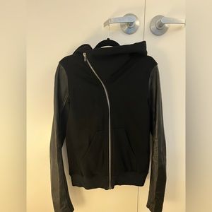 Rick Owens dark shadow line jacket with leather super cool size M